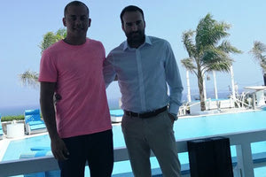 Ο Βαγγέλης Δημαράκης με τον τεχνικό διευθυντή της Δαμάστας, Γιάννη Νικηφόρο