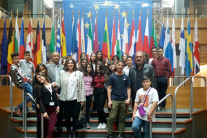 Από την επίσκεψη του 9ου Γυμνασίου στο Ευρωκοινοβούλιο