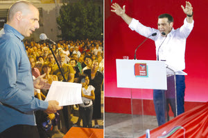Ο Γιάνης Βαρουφάκης και ο Αλέξης Τσίπρας