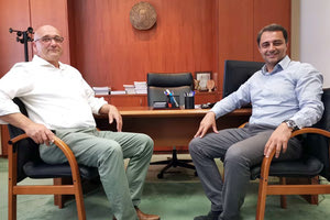 Από τη συνάντηση του Μάξιμος Σενετάκη με τον κ. Γ. Κοντάκη