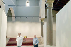 Αυτοψία στις παρεμβάσεις στη Βασιλική του Αγίου Μάρκου έκανε ο δήμαρχος  Ηρακλείου Βασίλης Λαμπρινός