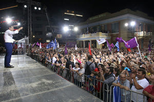 προεκλογική ομιλία του Αλέξη Τσίπρα στο Ηράκλειο