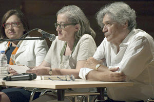 Οι συγγραφείς του βιβλίου «Φταίχτης» με την κ. Τασούλα Μαρκομιχελάκη