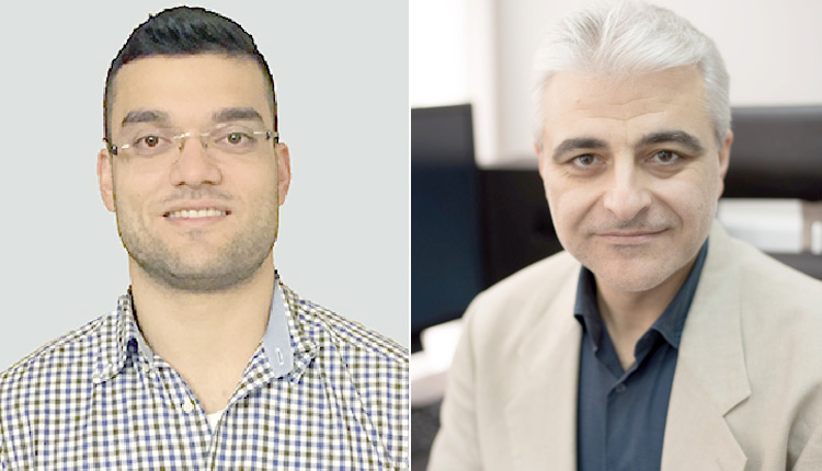 Οι ερευνητές του ΙΜΒΒ, Δρ. Νικόλαος Χαρμπίλας και Δρ. Νεκτάριος Ταβερναράκης