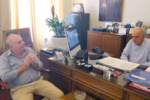 Με τον δήμαρχο Ηρακλείου συναντήθηκε ο Μανώλης Αλιφιεράκης