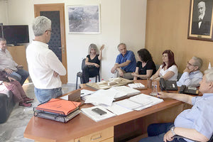 Συνάντηση εργασίας με αντιδημάρχους, υπηρεσιακά στελέχη του Δήμου και τον καθηγητή του Πολυτεχνείου Κρήτης Νίκο Σκουτέλη, είχε ο Δήμαρχος Κώστας Μαμουλάκης.