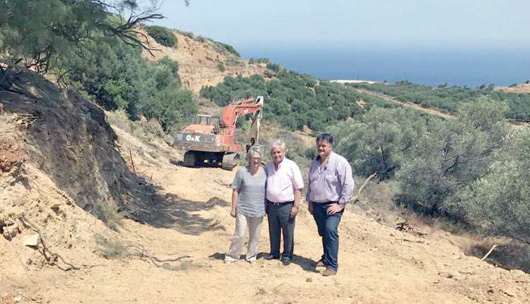 Ικανοποίηση Μαμουλάκη από την εξέλιξη των εργασιών  κατασκευής των κόμβων της Αγίας Πελαγίας