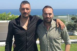 Ο Τριανταφύλλου με τον τεχνικό διευθυντή της Δαμάστας κ. Νικηφόρο