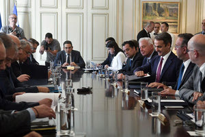 συνεδρίαση του Υπουργικού Συμβουλίου υπό την προεδρία του πρωθυπουργού Κυριάκου Μητσοτάκη
