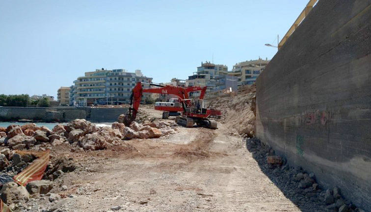 Έργα για τον κόλπο του Δερματά
