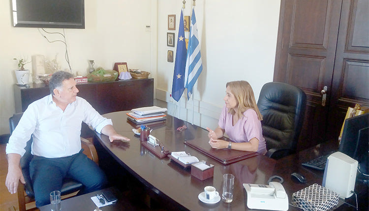 Συνάντηση Φραγκάκη με τη Μαρία Κοζυράκη