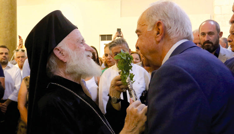 ο κ. Λαμπρινός στην ορκομωσία του νέου Δημοτικού Συμβουλίου Ηρακλείου
