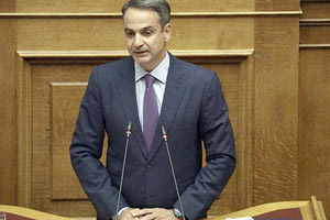 από το βήμα της Βουλής ο Πρωθυπουργός, Κυριάκος Μητσοτάκης