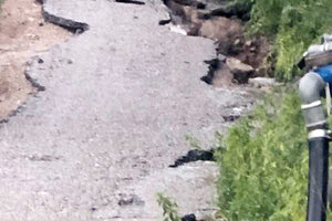 έργα αποκατάστασης των ζημιών στην περιοχή Μεσκλών Χανίων