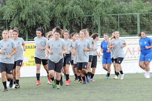 προπόνηση της γυναικείας ποδοσφαιρικής ομάδας του ΟΦΗ