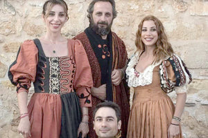 Οι πρωταγωνιστές του έργου «Ερωτόκριτος» του Τ. Μουδατσάκι