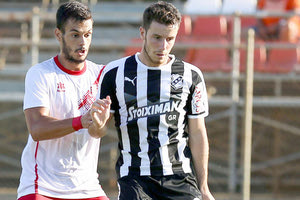 Ο Βαζ σε φάση από το χθεσινό φιλικό με Πλατανιά