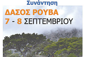 Οι ορειβάτες ανεβαίνουν στο δάσος του Ρούβα