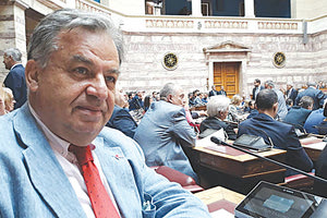 Στη Βουλή ο βουλευτής Ηρακλείου του “ΜέΡΑ 25”, Γιώργος Λογιάδης