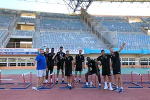 Στο Παγκρήτιο στάδιο προπονήθηκε η ομάδα βόλεϊ του ΟΦΗ