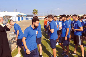 Στιγμιότυπο απο τον αγιασμό χθες στον Ηρόδοτο