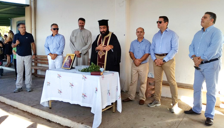 Ο δήμαρχος Χερσονήσου βρέθηκε στο σχολικό συγκρότημα Γυμνασίου - Λυκείου Γουβών