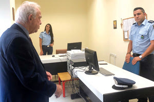 Από τα εγκαίνια του νέου αστυνομικού γραφείου Ηρακλείου