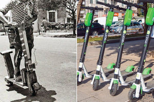 ηλεκτρικά πατινια τότε και σήμερα