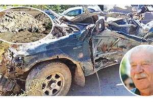 Ο Δουρουντάκης βρέθηκε θαμμένος στα μπάζα μέσα στο αυτοκίνητό του