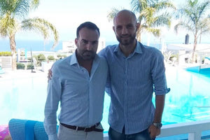Ο Αναστασιάδης με τον τεχνικό διευθυντή της Δαμάστας Γ. Νικηφόρο