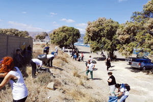 δράση καθαρισμού τμήματος της παραλίας της Αμμουδάρας, που διοργάνωσε η εθελοντική ομάδα Α.Τ.Α.Χ.Τ.Ο.Ι.