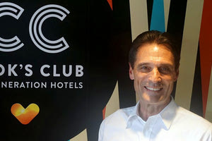 Ο CEO της εταιρείας Πίτερ Φανκχόιζερ από την επίσκεψή του στην Κρήτη τον Ιούνιο του 2018 για τα εγκαίνια ξενοδοχείου στη Χερσόνησο