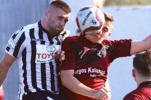 Στιγμιότυπο σπό το παιχνίδι Μινωική - ΠΑΟΚ