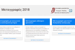 ηλεκτρονική αίτηση για χορήγηση μετεγγραφής