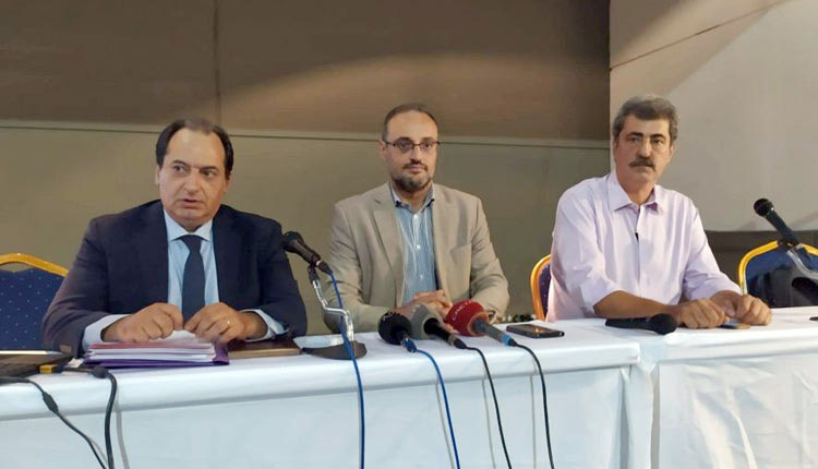 Από την συνέντευξη των πρώην υπουργών του ΣΥΡΙΖΑ κ.κ. Σπίρτζη και Πολάκη.