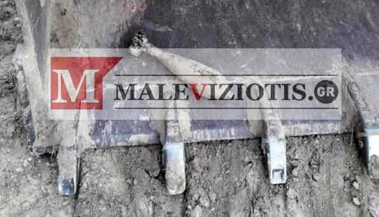 οβίδα, πιθανότατα απομεινάρι της γερμανικής κατοχής στην Κρήτη, βρέθηκε  στα Καλέσα