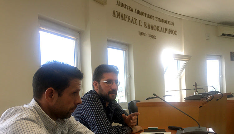 Συνάντηση με τον πρόεδρο και τα μέλη του Συμβουλίου Κοινότητας Γαζίου είχε ο δήμαρχος Μαλεβιζίου Μενέλαος Μποκέας.