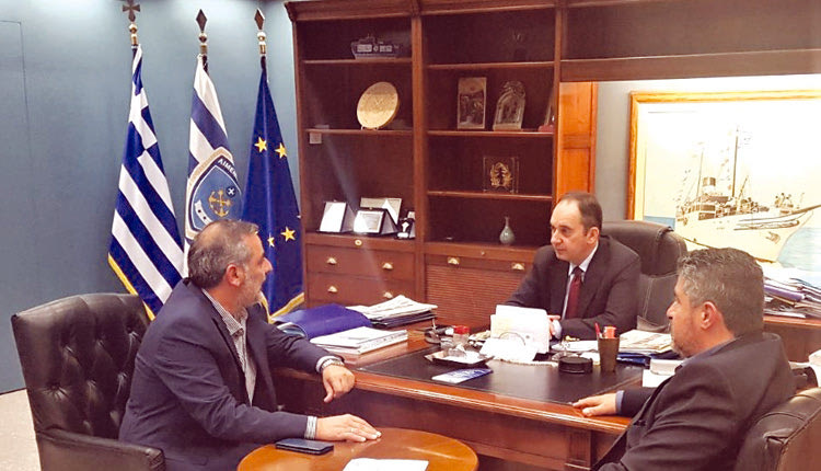 Από τη σειρά συναντήσεων που είχε στην Αθήνα ο δήμαρχος Γιάννης Στεφανάκης