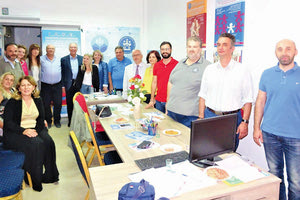 Συνάντηση των μελών της Οργανωτικής Επιτροπής για το συνέδριο Ανθρωπιστικών και Κοινωνικών Επιστημών στο γραφείο του Ι.Α.Κ.Ε.