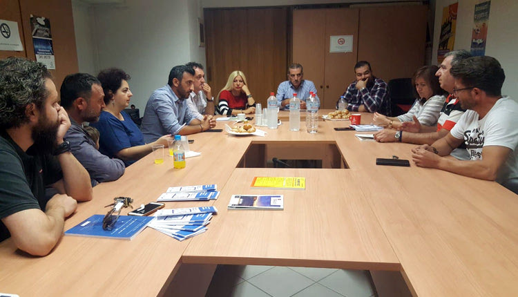 σύσκεψη πραγματοποιήθηκε στα γραφεία της ΟΕΒΕΝΗ, με εκπροσώπους εργαζομένων και εργοδοτών