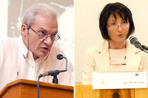 Ο κ. Αλέξης Καλοκαιρινός και η κ. Στυλιανή Μανδαλάκη