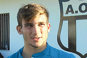 Ο ποδοσφαιριστής της Δαμάστας Νεκτάριος Τζουβάρας