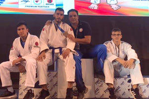 Ο Σηφάκης με τον προπονητή του