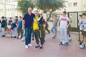 Από την επίσκεψη των προπονητών της Ακαδημίας του Εργοτέλη στα Δημοτικά σχολεία