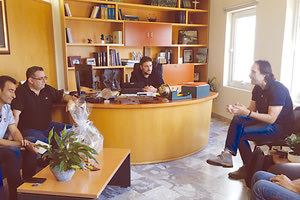 Από τη συνάντηση της ΠΑΕ ΟΦΗ με τον δήμαρχο Μαλεβιζίου κ. Μποκέα