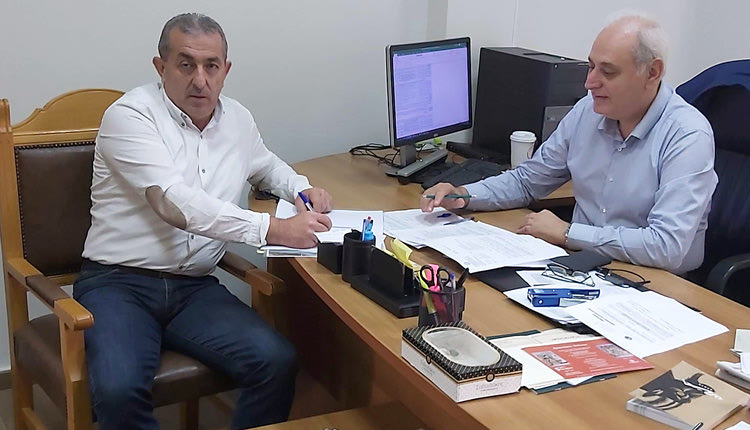 Από τη συνάντηση του βουλευτή με τον πρόεδρο του Περιφερειακού Συμβουλίου