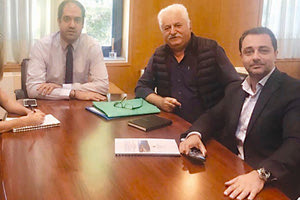 Από την επίσκεψη του δημάρχου Βιάννου στο Υπουργείο Υποδομών