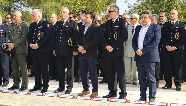 τελετή για τους πεσόντες στο καθήκον πυροσβέστες και στις εγκαταστάσεις της 3ης ΕΜΑΚ