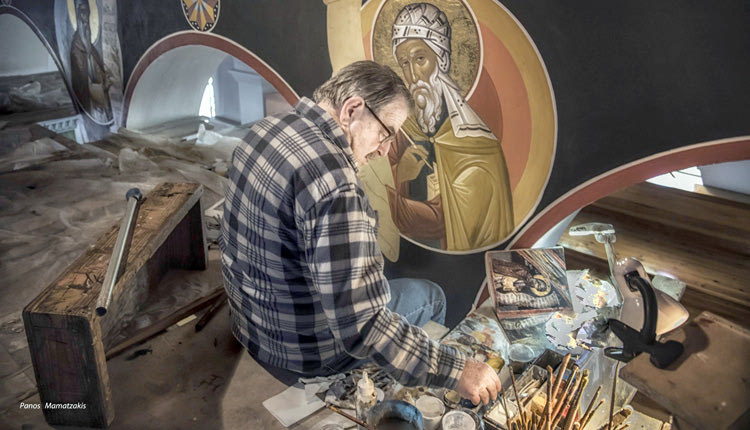 έκθεση αγιογραφίας του Γ. Χειρακάκη