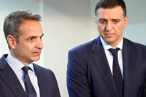 O πρωθυπουργός, Κυριάκος Μητσοτάκης και ο υπουργός Βασίλης Κικίλιας